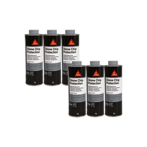 Lot de 6 revêtements anti-gravillons SIKA Sikagard 6470 - Gris - 1L