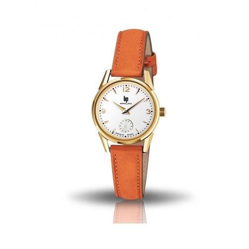 Lip Himalaya 29 Montre Femme Acier Dor? Cuir Orange 671608