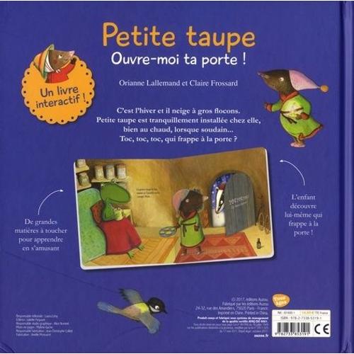 Personnages Petite Taupe ouvre-moi ta porte!