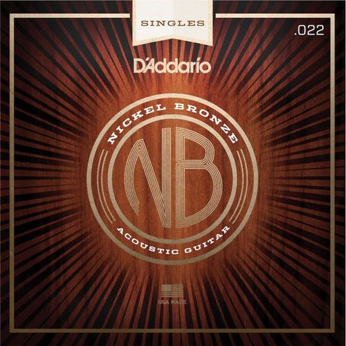 D'addario Nb022 Filet Nickel Bronze .022 - Corde Au Détail Guitare Acoustique
