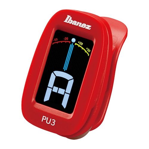 Ibanez Pu3-Rd - Accordeur Chromatique À Pince - Rouge