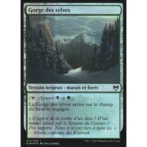 Carte Magic The Gathering - Gorge Des Styles - 274/285 - Foil - Kaldheim Collector -