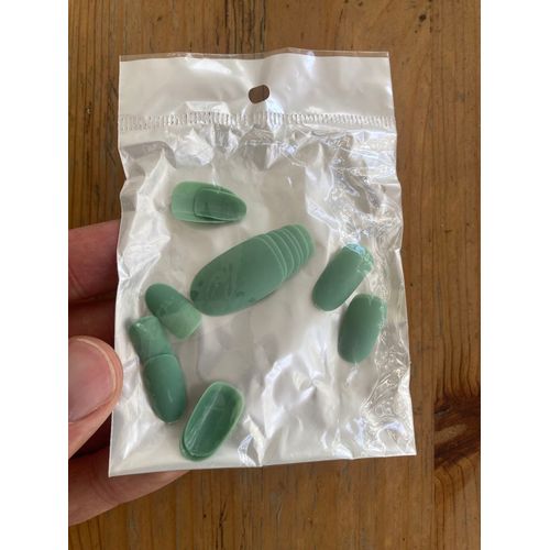Faux Ongles Verts  Vert