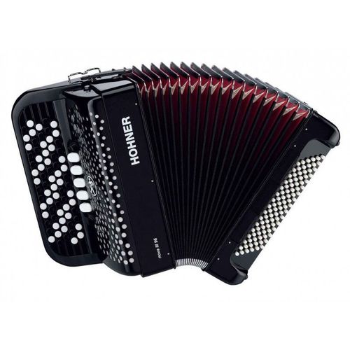 Hohner Nova Iii 96 - Accordéon Chromatique À Boutons - Noir (+ Housse)