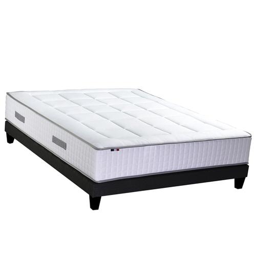 Ensemble Matelas Ressort 7 Zones + Mémoire De Forme Sommier 140x190