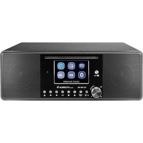 Albrecht DR 895 Radio de table Internet Internet, DAB+, FM DAB+, radio internet, USB, CD, WiFi noir