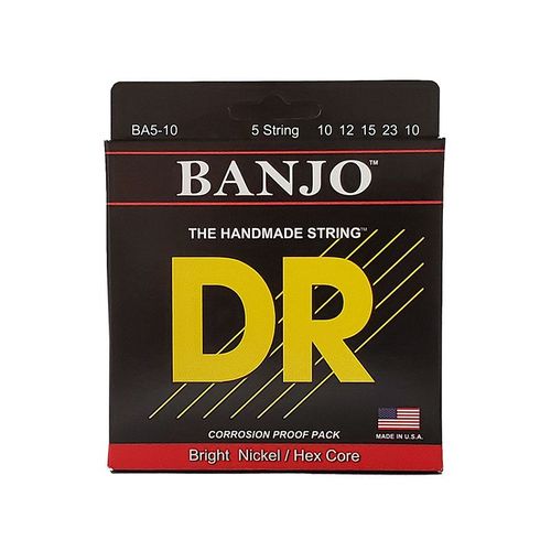 Dr Ba5-10 - Jeu De Cordes Banjo 5 Cordes : 10, 12, 15, 23, 10