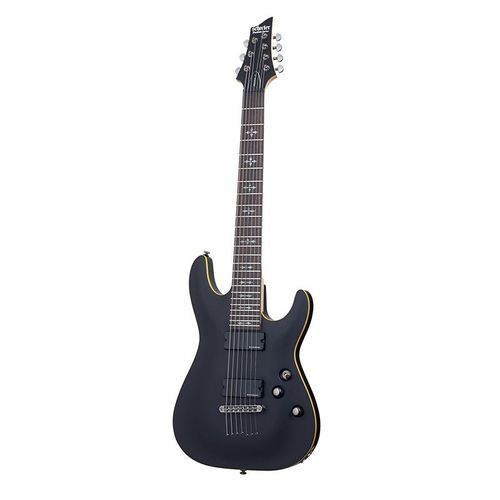 Schecter Demon-7 - Guitare Électrique 7 Cordes - Aged Black Satin