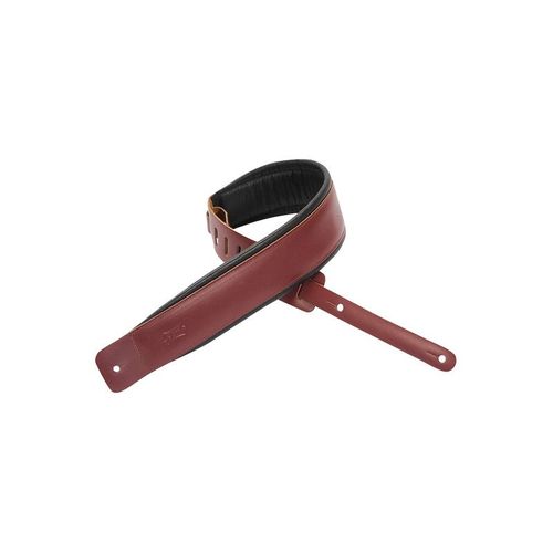 Levy's Dm1pd-Brg - Sangle 6,4 Cm, Noir, Rembourrée, Avec Rebord De Confort - Burgundy