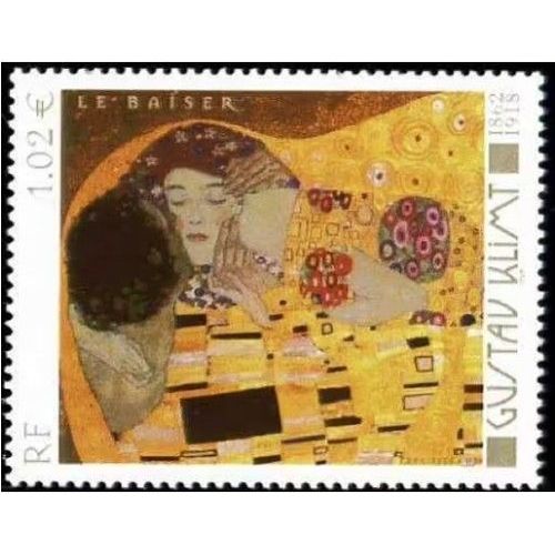 France 2002, Très Beau Timbre Neuf** Luxe Yvert 3461, Tableau De Gustav Klimt - Le Baiser. -