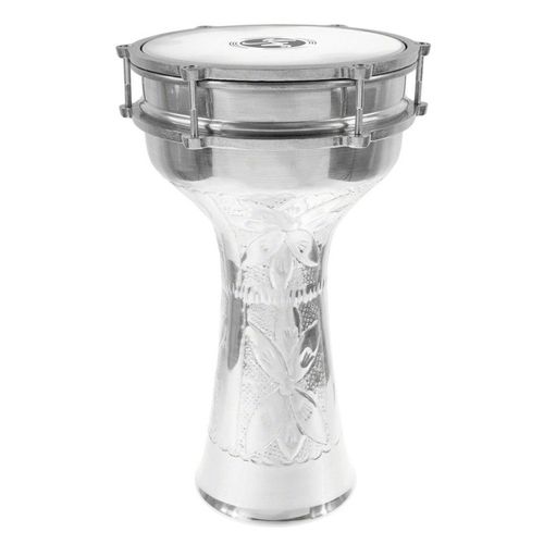 Sawt El Ahram Ta21ej - Darbouka Turque 41cm Gravé Avec Cymbalettes