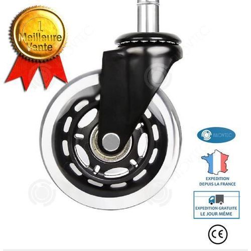 INN? Roulette bureau r?sistant charge lourde roulettes 22 mm roulement silencieux prot?gez tapis remplacement fauteuil plancher bure