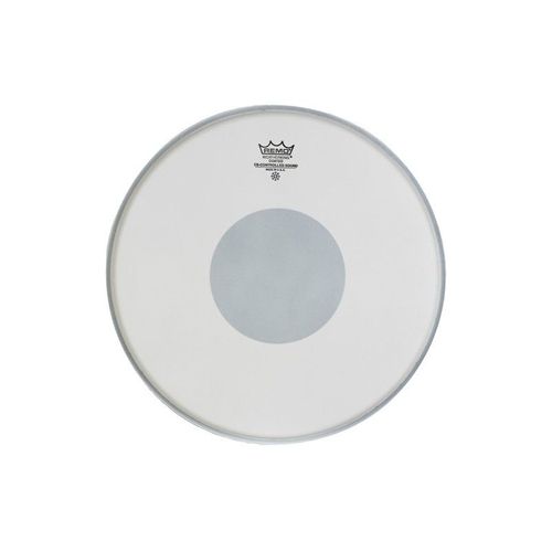 Peau De Caisse Claire 12'' - Remo Cs Controlled Sound Sablée Rond Noir - Cs-0112-10