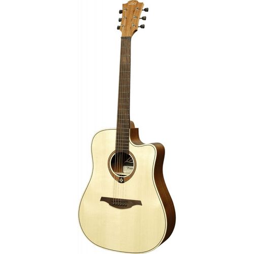 Lâg T70dc-Nat - Guitare Acoustique Dreadnought Cutaway Tramontane - Naturel Satiné