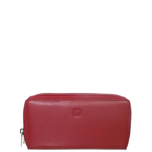 Compagnon Hexagona cuir ref_hga40976 Rouge foncé 20*11*3