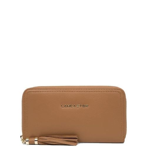 Compagnon Lancaster cuir ref_32933 Camel 19*10.5*2.5 Marron