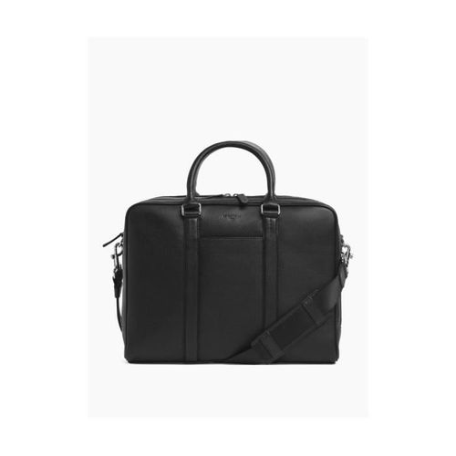 Le Tanneur - Porte-documents homme en cuir 2 compartiments Charles (tcha4003) noir taille 29.5 cm