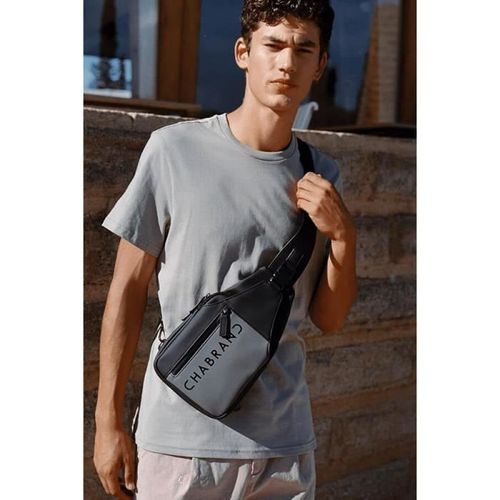 Sacoche - Sacoche holster zippée porté croisé Touch Bis Chabrand 17217109 - couleur:Noir / gris