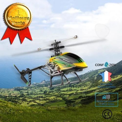 Confo Hélicoptère Télécommandé À Hélice Unique 2.4g Télécommande Sans Aileron Drone À Quatre Voies Modèle D'avion Jouet-Confozen