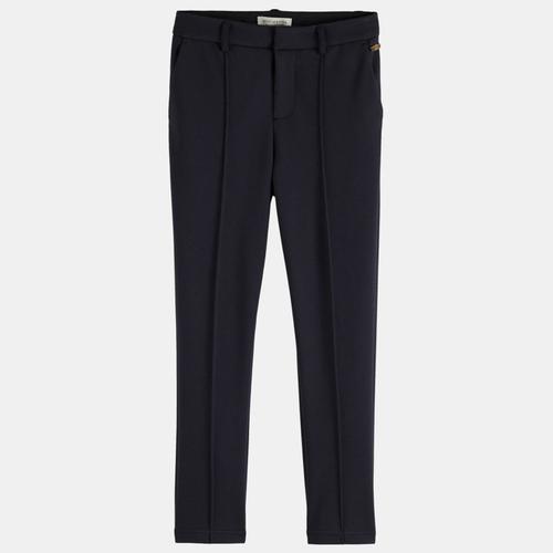 Pantalon Chino Jog À Plis Bleu Marine