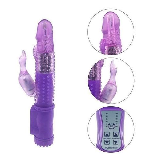 Pinkpouss Vibromasseur Jack Rabbit Sextoy Vibrant Rotatif Godemichet Sextoys Femme