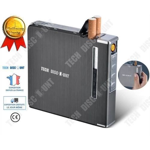 distributeur de cigarettes automatique avec briquet etui a usb homme personnalise multifonction originale en m?tal longue roul?