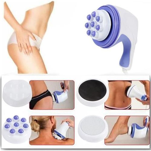 Masseur ?Lectrique Pour Tout Le Corps, Masseur Anti Cellulite Br?Lant Les Graisses, Appareil De Massage, Avec 4 T?Tes De Massage
