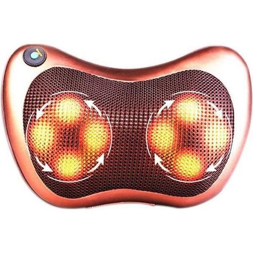 Coussin Massage Chauffant, Massant Bien Etre Shiatsu Avec 8 Rouleaux, P?Trissage Dos Cou Corp, Relax Appareil De Massage