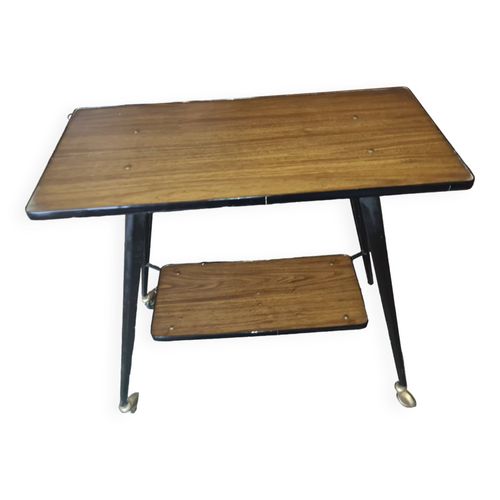 Servante  Roulette En Formica Bois