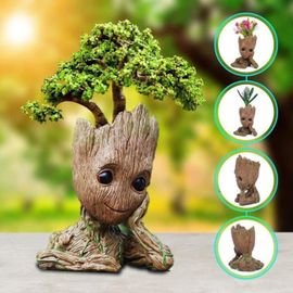 Pot De Fleur Groot Dessin Anim? Figure Pot De Fleurs En Pot De Jardin Avec Trou Stylo Titulaire Meilleurs Cadeaux Pour Enfant