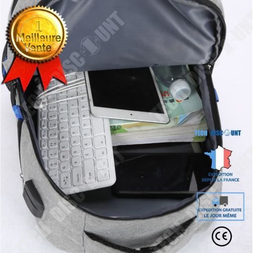 TD® Sac à Dos Ordinateur 17.3 Pouces Imperméable Sacoche PC Portable Sacs a Dos Grande Capacité Sac à Dos de Voyage avec Chargement