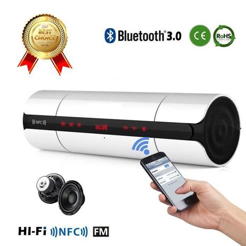 LCC® Stéréo de haute qualité NFC FM HIFI Haut-parleur Bluetooth sans fil Bluetooth Haut-parleurs portable Boombox Super Bass Lecteur