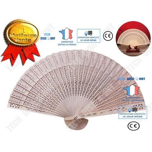 Td® Éventail Authentique Birmanie Inspiration Asiatique Chinois Japon Cadeau Décoration Accessoire Mode Cadeau Élégant Artisanal