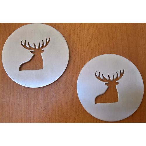 2 Sous-Verre Métalliques