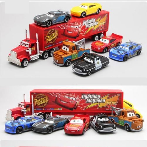 Cars Pixar #1pc Camions Et 7pcs Voitures Modèle Jouet