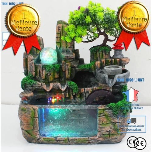 TD® réservoir d'eau nature forêt jungle aquarium lumière LED économie d'énergie écologique installation simple décoration intérieur