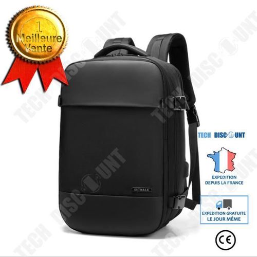 TD® Antivol Imperméable Sac à Dos Ordinateur USB Portable 16 Pouces Femme Homme Imperméable Sac a Dos PC Portable pour Loisirs/Affai