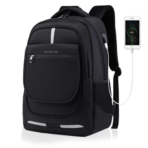 TD® Affaires Sac à Dos Ordinateur 17 Pouces avec Port de Charge USB Étanche Sac d'école Collège Cartable Travail Voyage Sacoche Port
