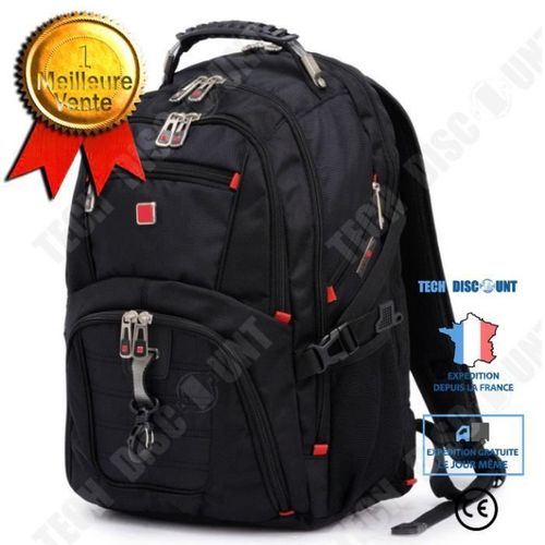 TD® Sac à Dos Ordinateur Portable 17.3 Pouces Homme Imperméable avec USB Charging Port Sac a Dos PC Portable Grande Capacité 17 Pouc