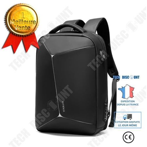 TD® Antivol Imperméable Sac à Dos Ordinateur USB Portable 17.3/15.6 Pouces Femme Homme Imperméable Sac a Dos PC Portable pour Loisir
