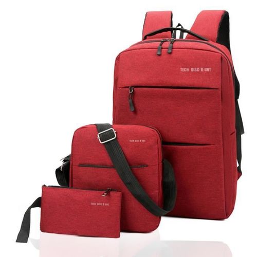 TD® Sac à dos d'ordinateur en trois pièces résistant à l'usure Sac de voyage de loisirs Hommes et femmes Sac à dos double
