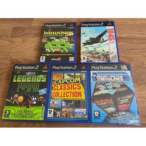 Lot De 5 Jeux Collector Capcom Taito Midway 1945 Intellivision Ps2