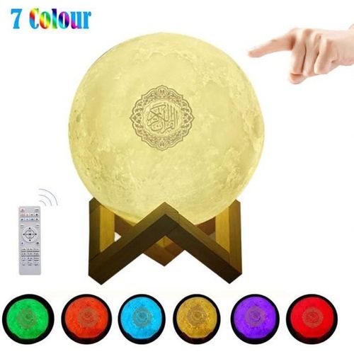 Enceinte bluetooth Coran Touch LED Lamp Portable Haut-Parleur Islamique Musulman