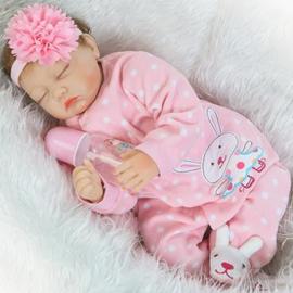 11" Réalistes Full Silicone Handmade bébé reborn poupée Sleeping nouveau-né fille cadeau 