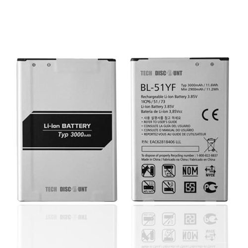 Td® Batterie D'origine Compatible Lg Bl-51yf Pour Lg G4 - H815 (3000 Mah) / Solide Et Durable / Matériau De Haute Qualité /