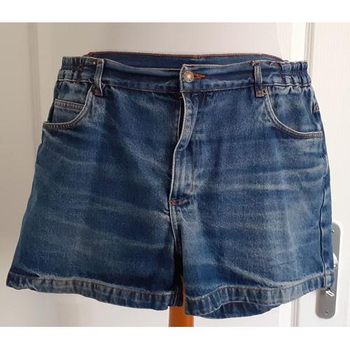 Short En Jean, Effet Délavé, Blanche Porte, T. 52