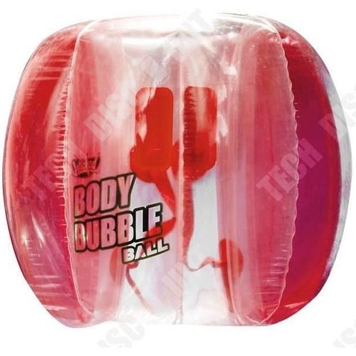 Td® Ballon Gonflable- Football Pour Adulte Et Enfants- Jeux Bubble Football- Body Bubble Ball Soccer Rouge