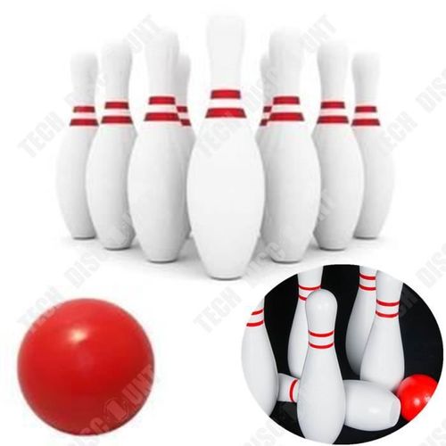 Td? Mini Jeu De Bowling 10 Quilles + 1 Balle Et 1 Tapis- Jeu Bowling Enfants- Quille Jouet- Jeux Plein Air