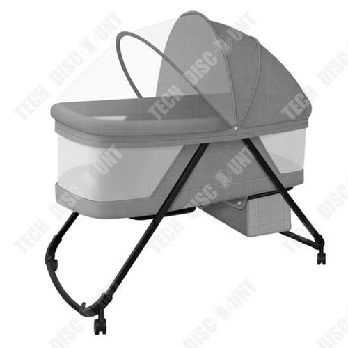 Td? Lit B?B? Pliable ? Roulettes Avec Moustiquaire Amovible Lit Berceau Nouveau-N? Multifonctionnel Grand Espace Amovible Et Lavable