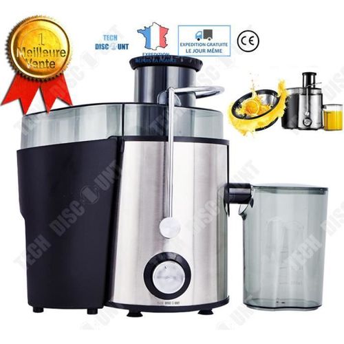 TD® extracteur de jus fruits et légumes mixeur petit dejeuner horizontal centrifugeuse antidérapant pressage orange silencieux rapid